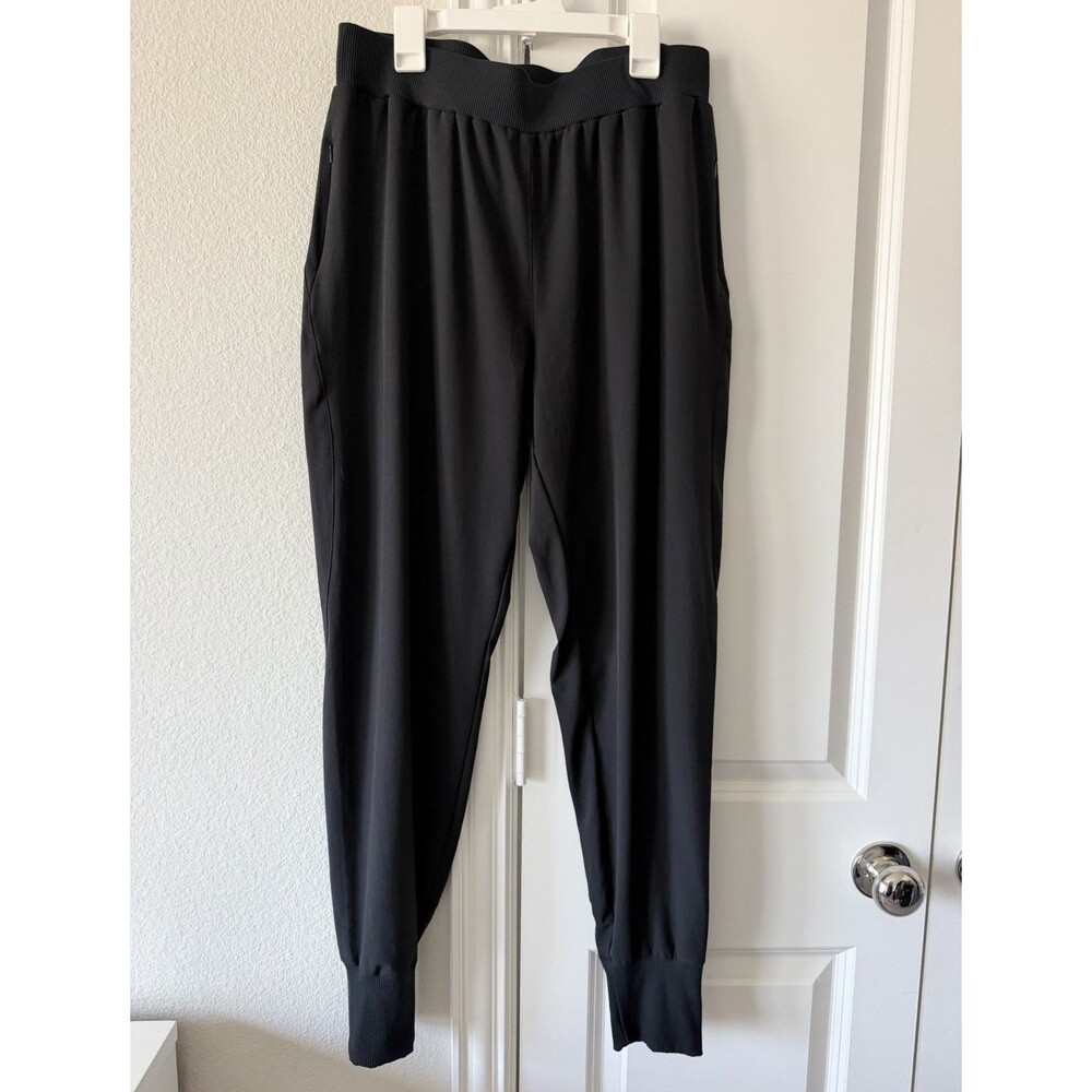 Champion C9 Women's L Black Joggers Zip Pocket Ribbed Cuff Athletic Gym Running